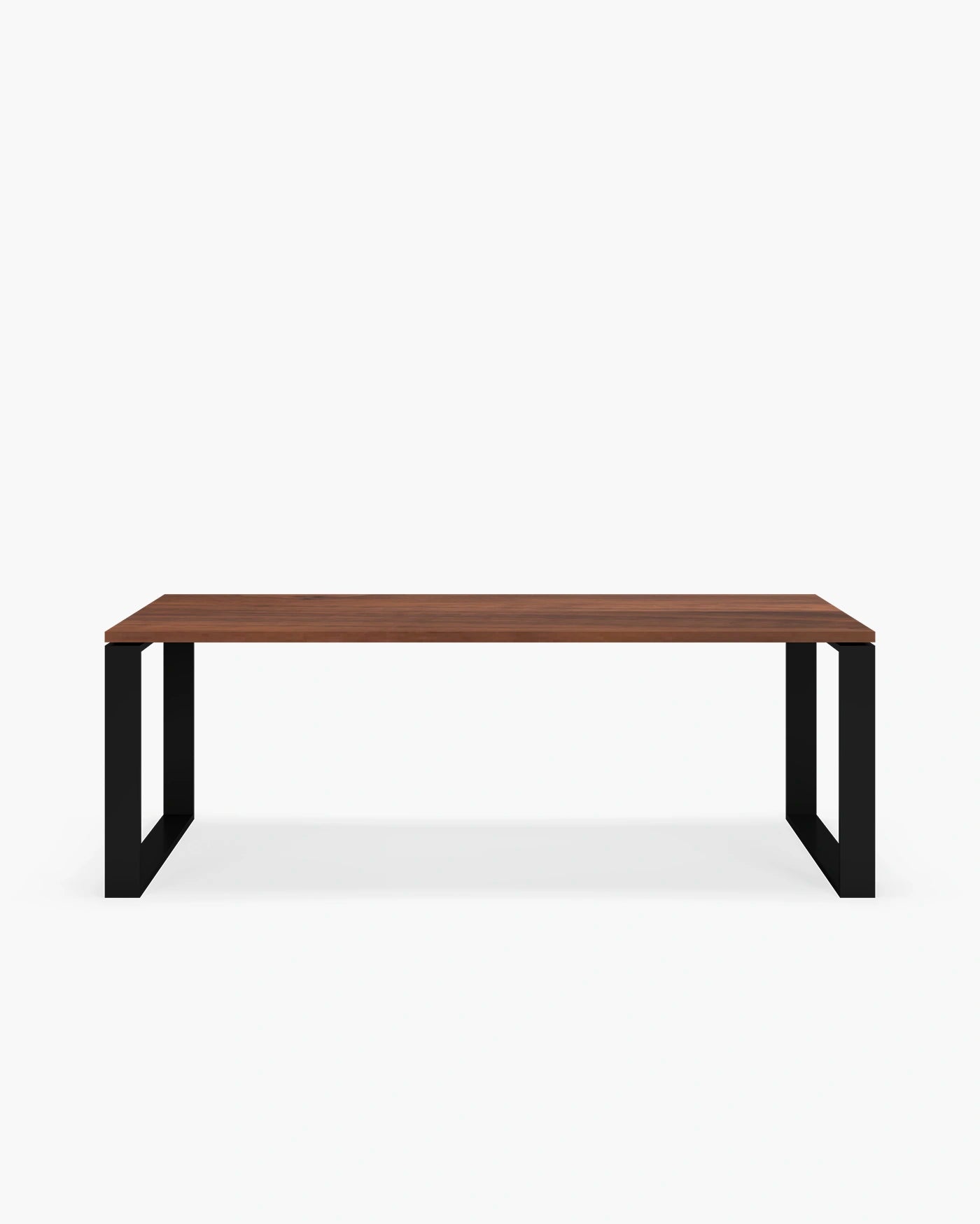 Diana dining table in black and dark oak, featuring a minimalist design and dramatic tones for a striking centerpiece.